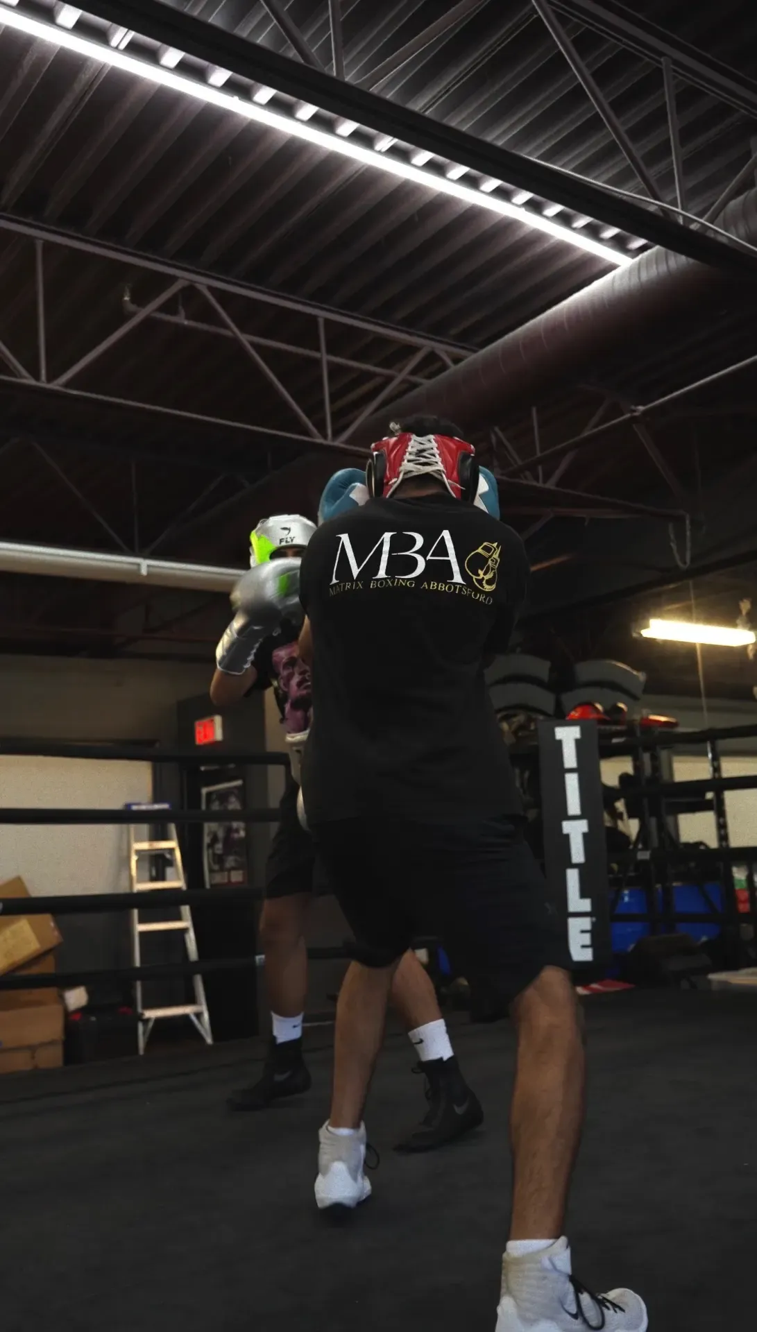 Sparring at Matrix Boxing Abbotsford